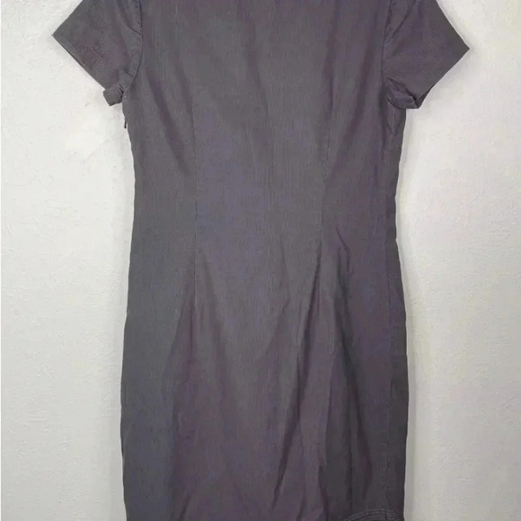 Boden Montmartre Needlecord Finewale Pintuck Corduroy Charcoal Grey Dress 4R - Picture 3 of 12